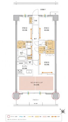 サンクレイドル瑞江 間取り E type