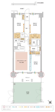 サンクレイドル瑞江 間取り Fg type