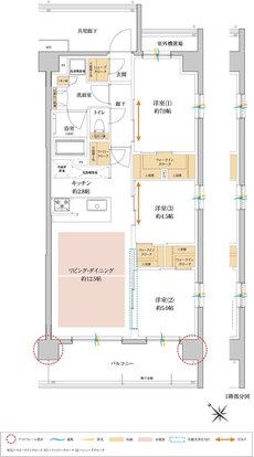 サンクレイドル瑞江 間取り H type