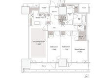 パークコート御茶ノ水ザタワー 間取り 84E TYPE