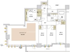 ザ・レーベン仙台定禅寺通 CAPITAL GATE TOWER 間取り U type