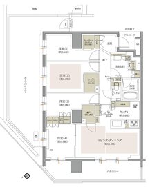 ジオ中野レジデンス 間取り L type