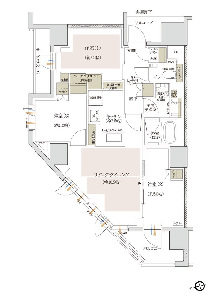 ジオ中野レジデンス 間取り A type