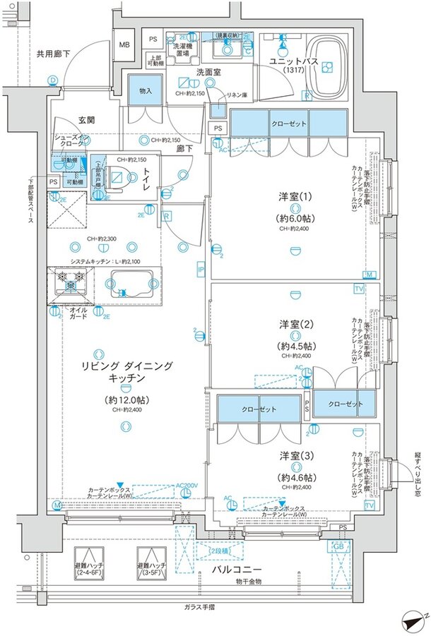 コンフォルシア朝霞台 間取り G type