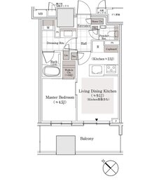 パークホームズ東銀座築地 間取り Fタイプ