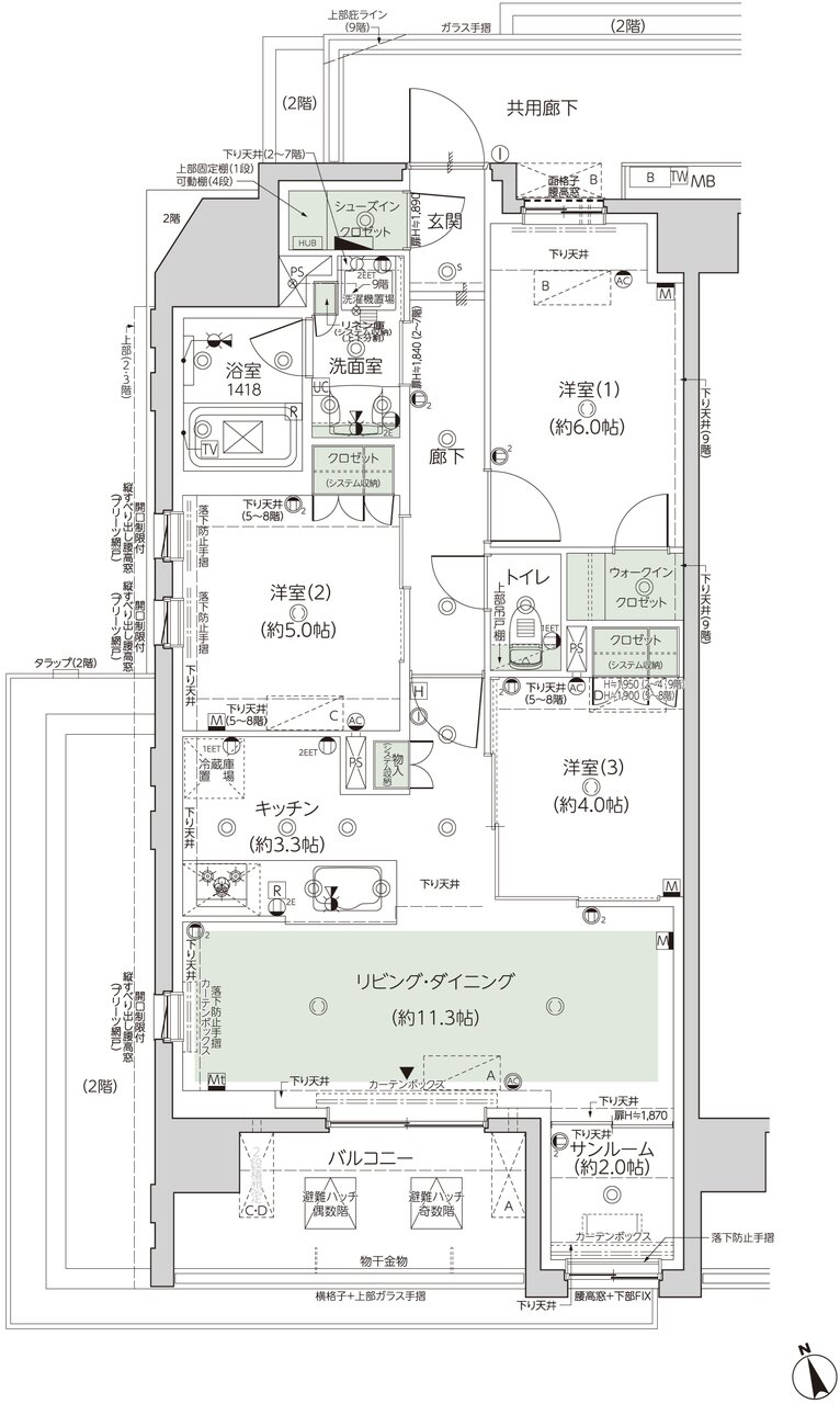 レーベン中野鷺宮 間取り A type