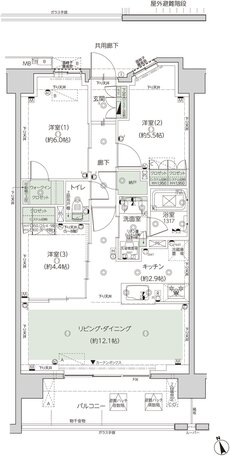 レーベン中野鷺宮 間取り B type