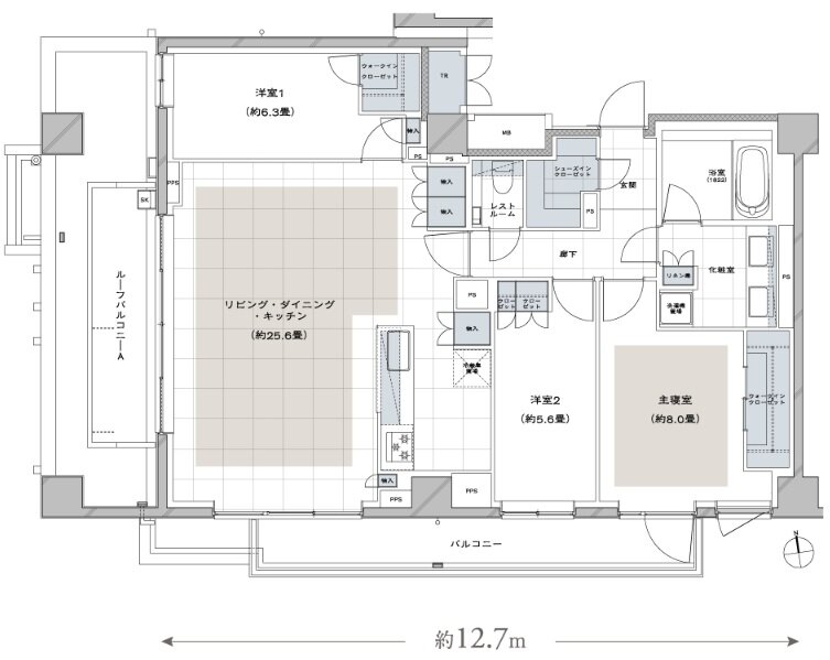ディアナコート荏原町アトラス 間取り Or TYPE