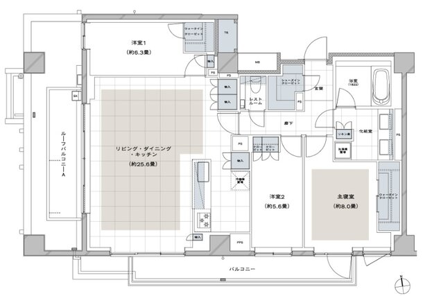 ディアナコート荏原町アトラス 間取り Or TYPE