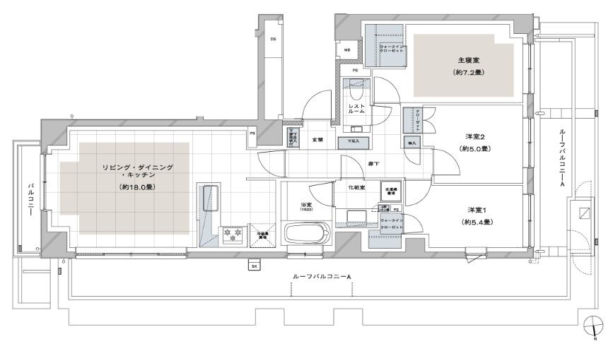 ディアナコート荏原町アトラス 間取り Qr TYPE