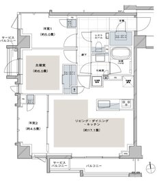 ディアナコート荏原町アトラス 間取り D TYPE