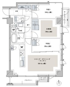 ディアナコート荏原町アトラス 間取り G TYPE