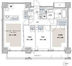 ディアナコート荏原町アトラス 間取り H TYPE