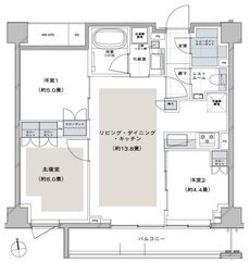 ディアナコート荏原町アトラス 間取り F TYPE