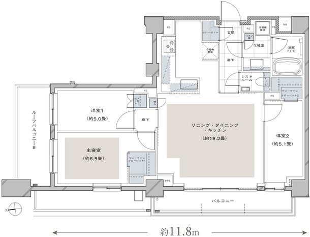 ディアナコート荏原町アトラス 間取り Mr TYPE［第1期2次］