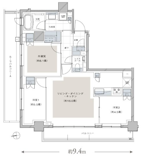 ディアナコート荏原町アトラス 間取り Jr TYPE