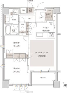 ブランシエラ横浜蒔田 間取り Dタイプ