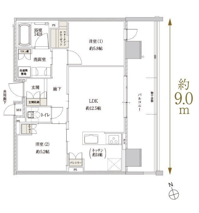 (仮称)Tステージ豊田浄水 THE LAST PROJECT 間取り F type