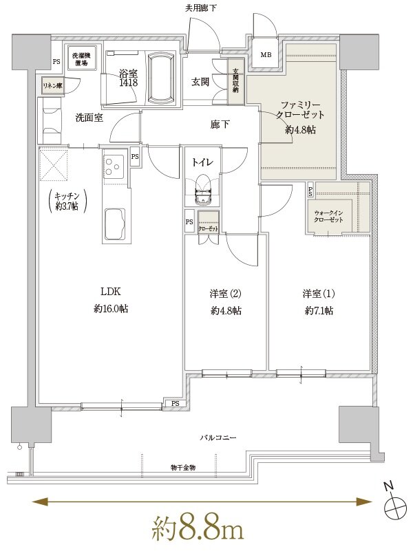 Tステージ豊田浄水arc. 間取り D type