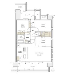 シエリア久屋大通公園 間取り D TYPE