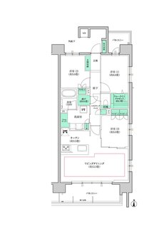 デュオヒルズ岩倉PREDEAR 間取り Eタイプ