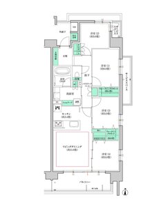 デュオヒルズ岩倉PREDEAR 間取り Fタイプ