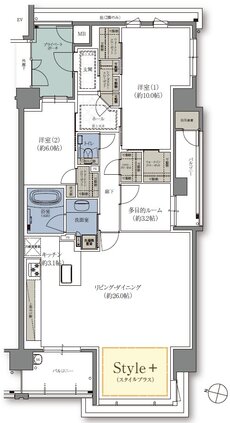 クレアホームズ松江天神町 ザ・レジデンス 間取り C1 type（2～8F）
