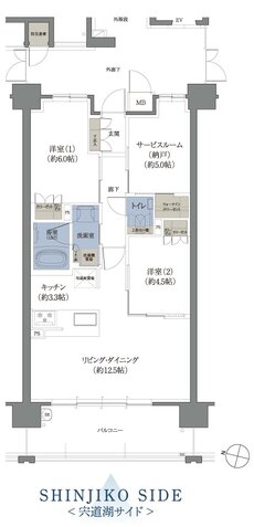 クレアホームズ松江天神町 ザ・レジデンス 間取り B type
