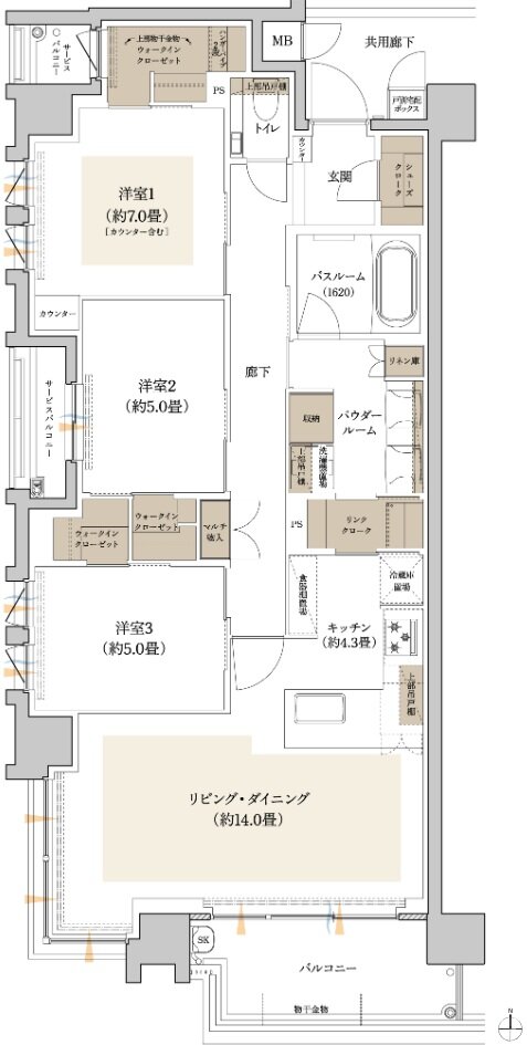 プレミスト甲子園口 間取り G type