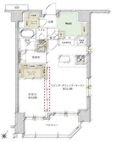 サンクレイドル荒川熊野前 間取り C type