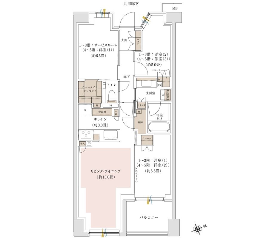 パークホームズ吉祥寺東町 間取り G2タイプ