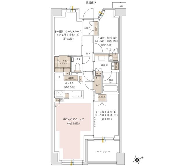 パークホームズ吉祥寺東町 間取り G2タイプ