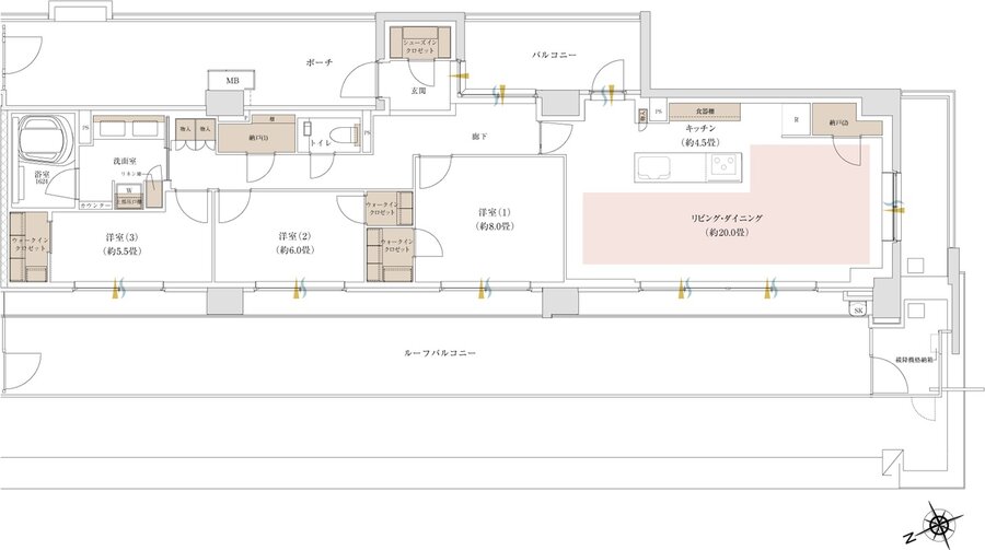 パークホームズ吉祥寺東町 間取り Oタイプ