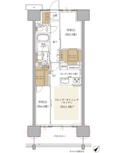 エクセレントシティ稲毛海岸 THE STATION GRAN 間取り H1 type