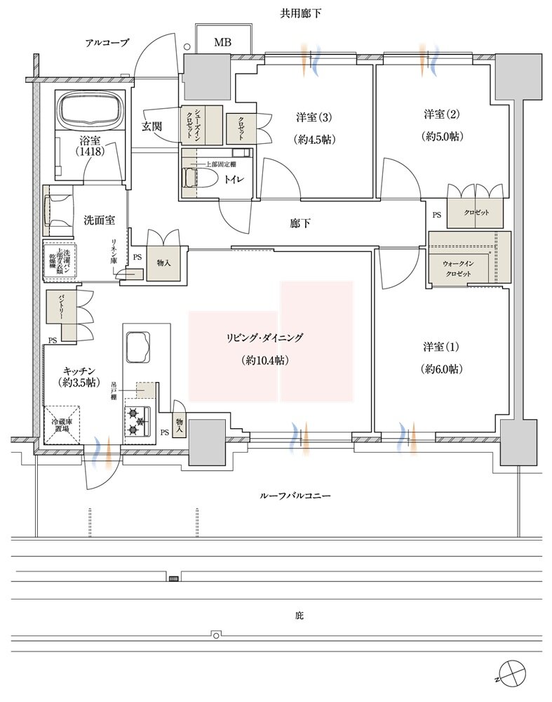 ジェイグラン シティ 淡路 間取り AGr-type