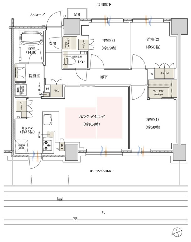 ジェイグラン シティ 淡路 間取り AGr-type