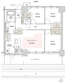ジェイグラン シティ 淡路 間取り AGr-type