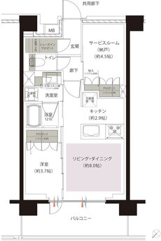 レーベン志木幸町 間取り I1 type