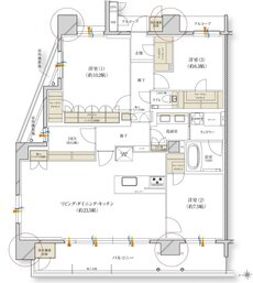 レ・ジェイド川西能勢口駅前 間取り G type