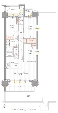 リフローレ名古屋岩塚EAST/WEST 間取り W-Dgタイプ