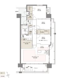 フローレンス尾道栗原ソラテラス 間取り Fタイプ MENU PLAN 1 無償