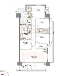 フローレンス尾道栗原ソラテラス 間取り Fタイプ MENU PLAN 2 無償