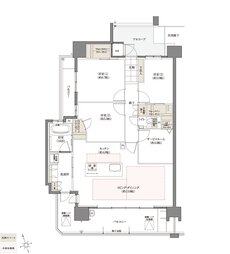 フローレンス尾道栗原ソラテラス 間取り Hタイプ MENU PLAN 2 無償