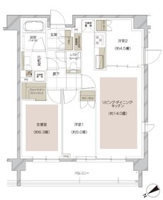 ディアナコート大倉山 間取り H type