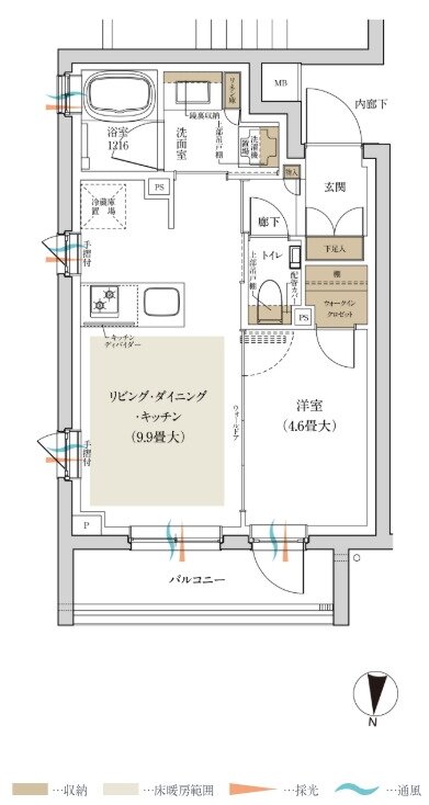 ルジェンテ新高円寺 間取り Gタイプ