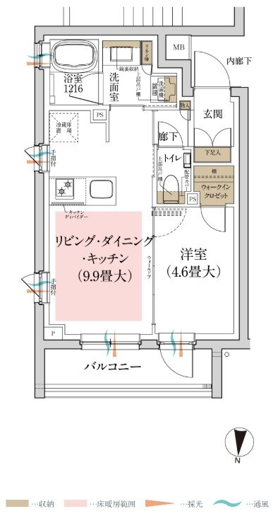 ルジェンテ新高円寺 間取り Gタイプ