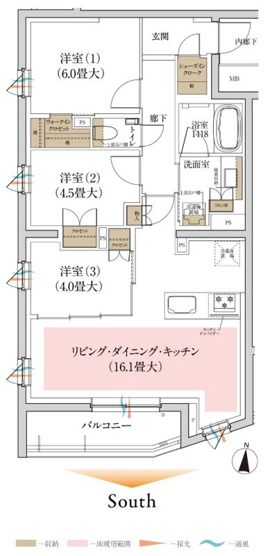 ルジェンテ新高円寺 間取り Dタイプ