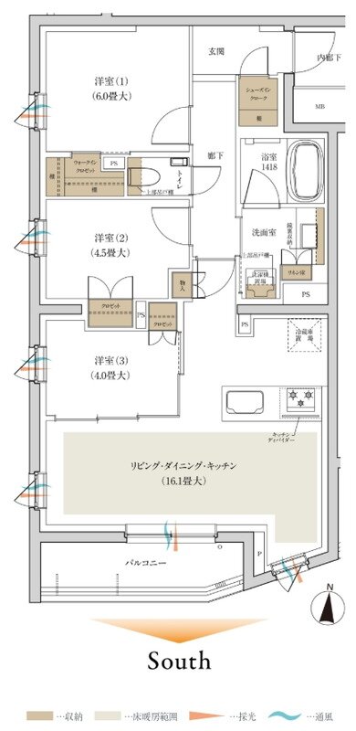 ルジェンテ新高円寺 間取り Dタイプ