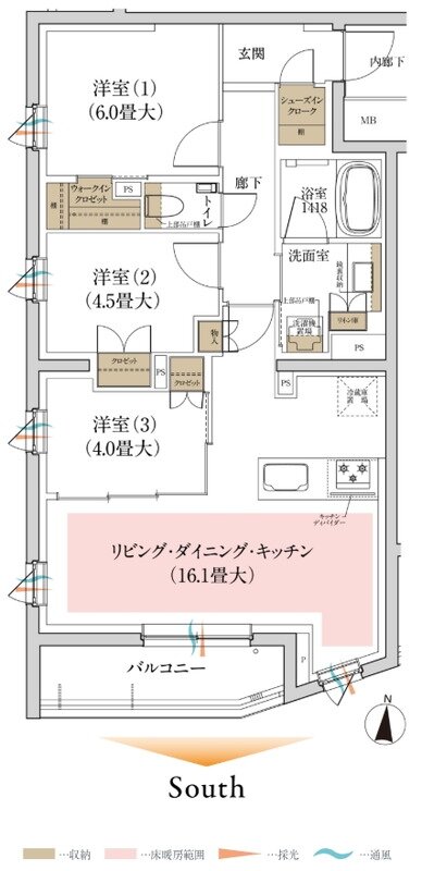 ルジェンテ新高円寺 間取り Dタイプ