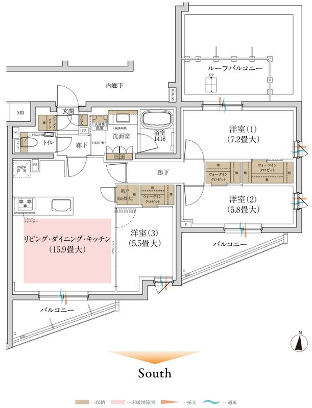 ルジェンテ新高円寺 間取り Irタイプ